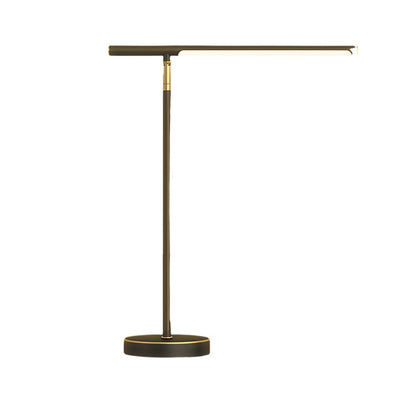 Modern Table Lamp Linear LED 3 Color Temp Adjustable Brushed Copper Black 17 Inch