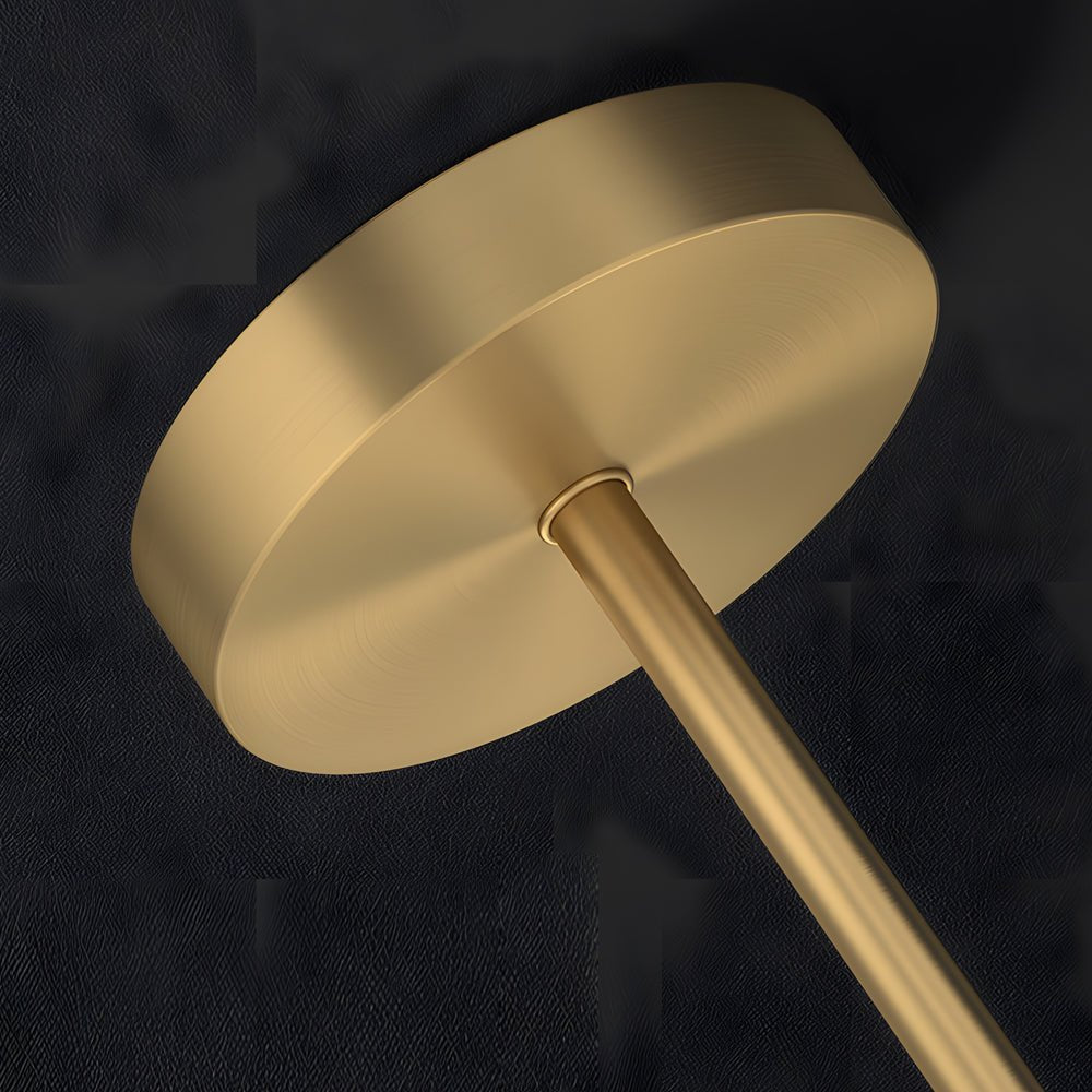 Modern Table Lamp Linear LED 3 Color Temp Adjustable Brushed Copper Black 17 Inch