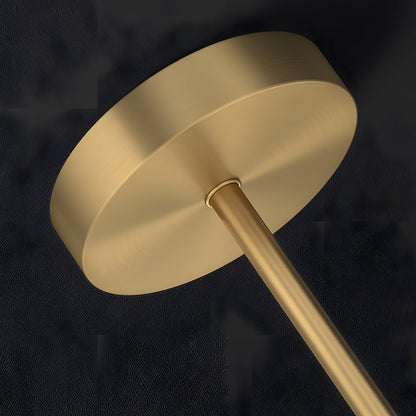 Modern Table Lamp Linear LED 3 Color Temp Adjustable Brushed Copper Black 17 Inch