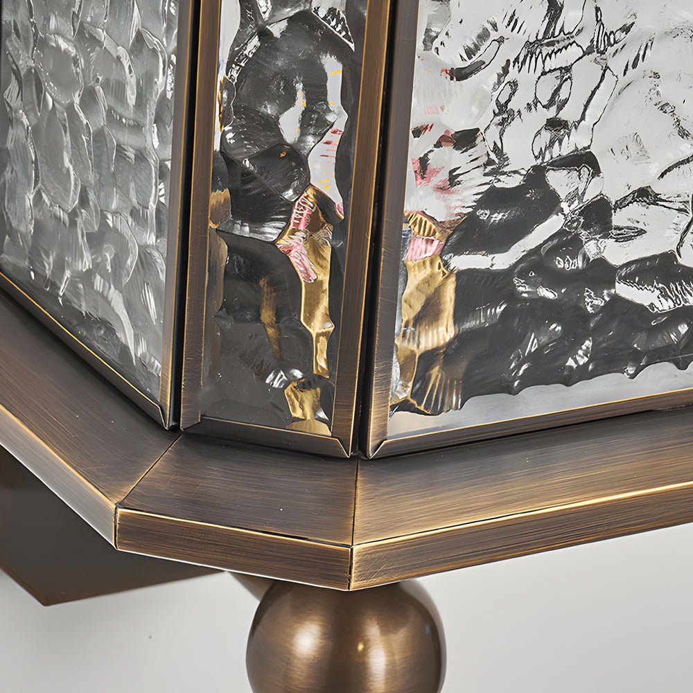 Copper Outdoor Wall Lantern Mid-Century 3-CCT Solar or Hardwired IP65