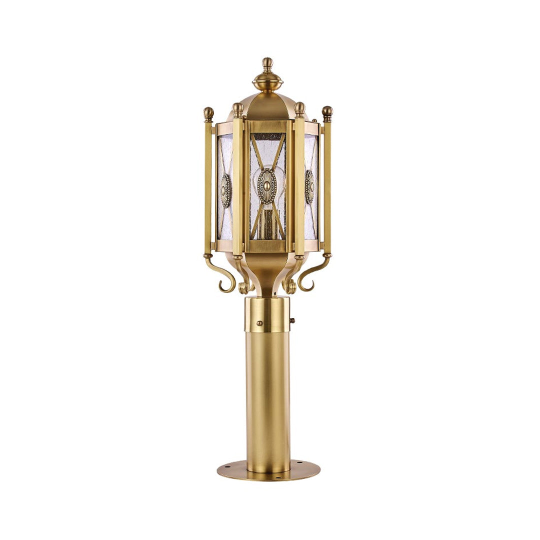Ornate Brass Copper Path Light Outdoor Waterproof E27 Garden Landscape