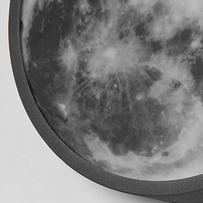 Moon Outdoor Wall Sconce Lunar Texture Glass LED 3000K Stainless Steel 2 Sizes