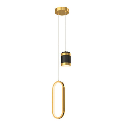 Starry Projection Iron and Silicone Ring Pendant Light with 3-Step Colour Temperature in Round or Oval