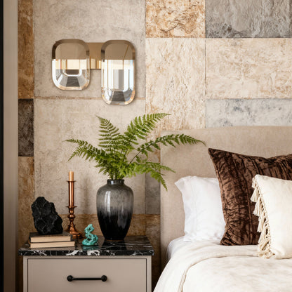 Modern Crystal LED Wall Sconce – Luxury Gold Aluminum Wall Light Fixture