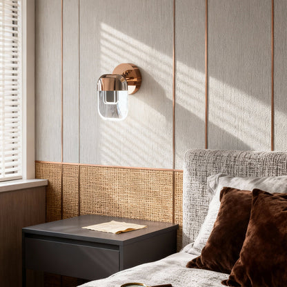 Modern Crystal LED Wall Sconce – Luxury Gold Aluminum Wall Light Fixture