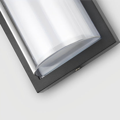 Modern LED Outdoor Wall Sconce Die-Cast Aluminum PC Shade IP55 3000K 2 Styles 2 Sizes Black