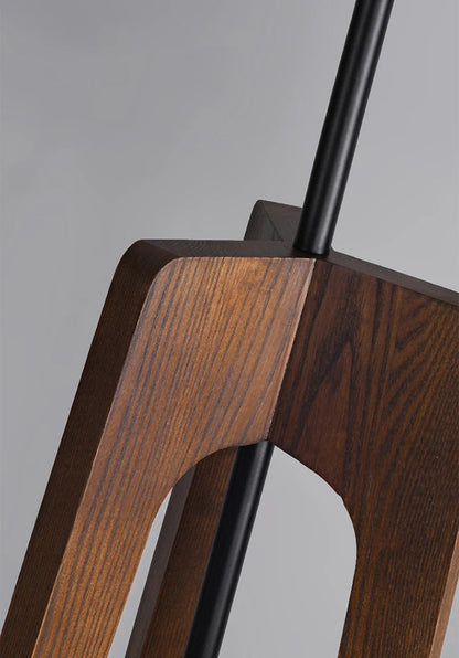 Pileo Porada Floor Lamp – Solid Wood Tripod Light