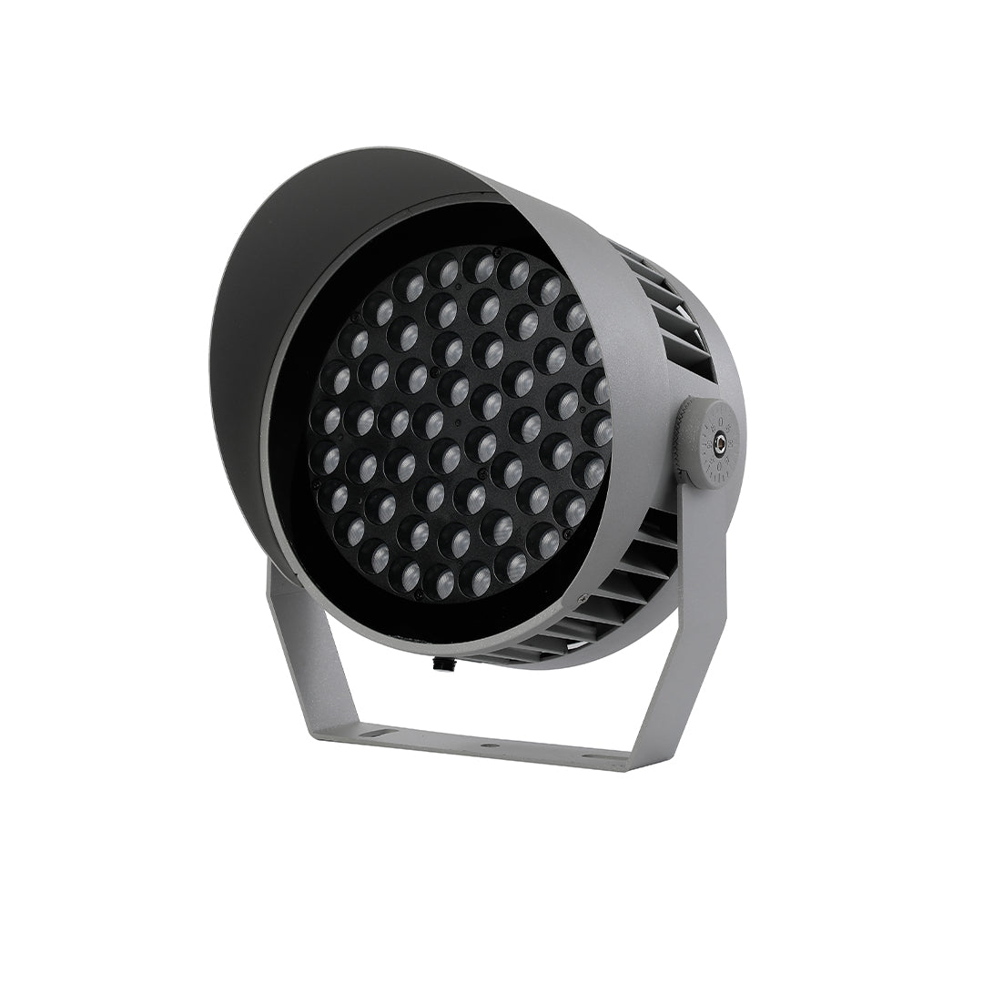 Hardwired LED Outdoor Garden Spotlight 36W 72W 100W Die-Cast Aluminum Tempered Glass 3000K CRI 80 IP65 Two Models