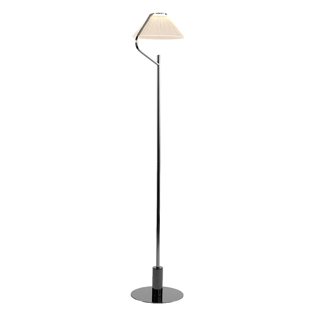 Decorative Floor Lamp LED Italian Minimalist Iron Acrylic Warm White 3000K Black 65 Inch