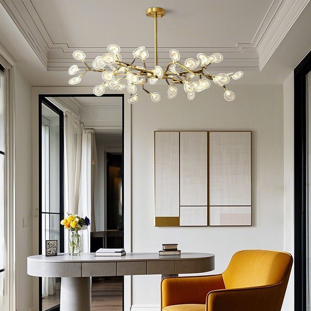 Firefly Sputnik LED Chandelier Iron Acrylic G4 3000K/4000K/6000K 4 Configurations Indoor
