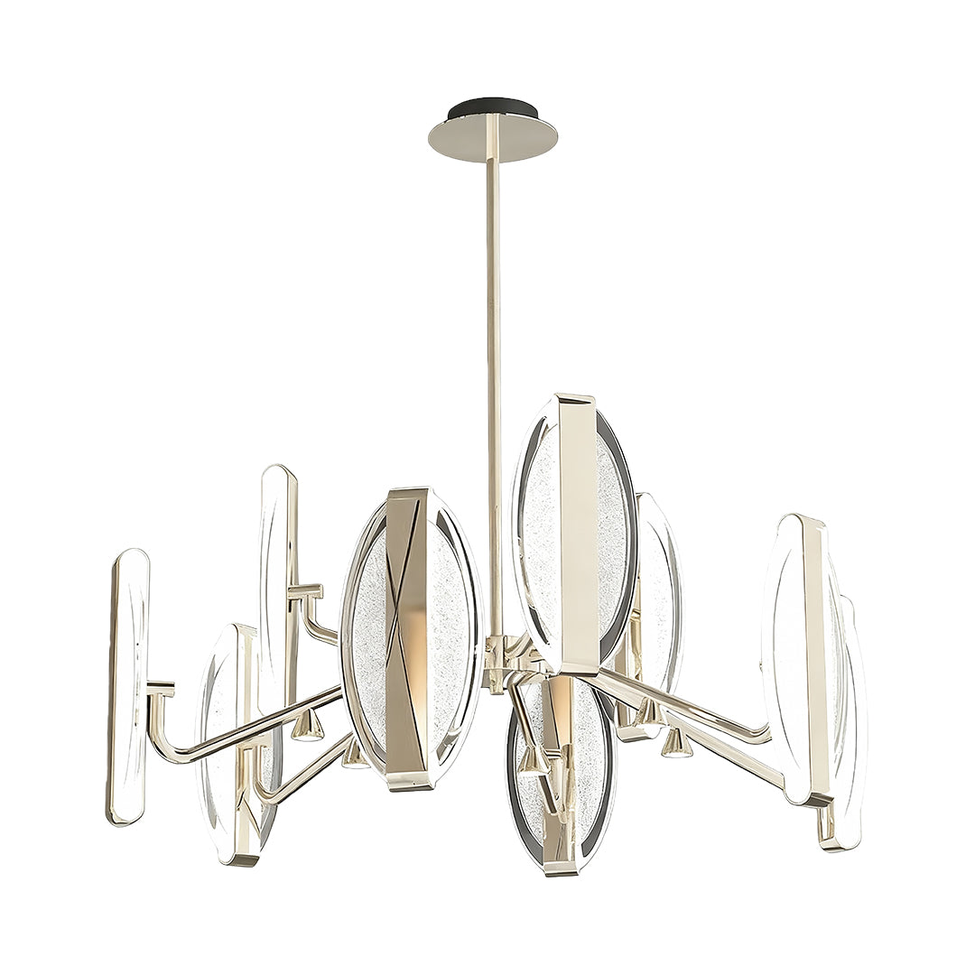 French Gold Petal Chandelier