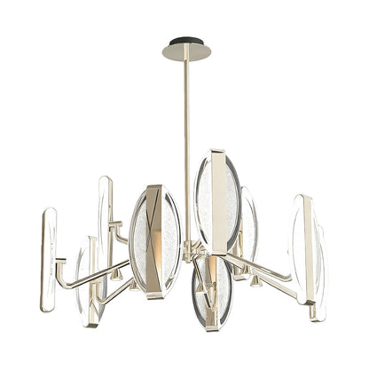 French Gold Petal Chandelier