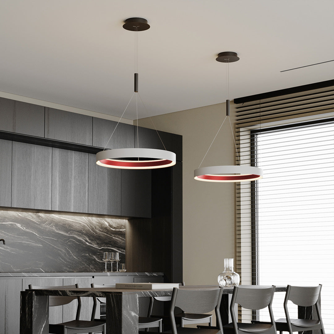 Modern Circular LED Ring Ceiling Chandelier