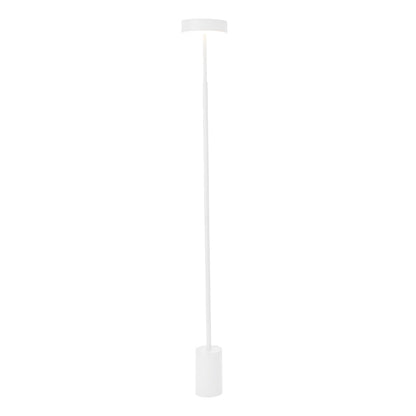 Modern Floor Lamp LED Dimmable Frosted Acrylic Shade Iron Pole Remote Control Stepless Dimming Nordic Black Gray White 56 Inch