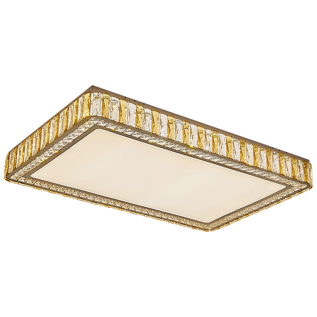 Crystal Flush Mount Round Square Rectangle Chrome Mid-Profile