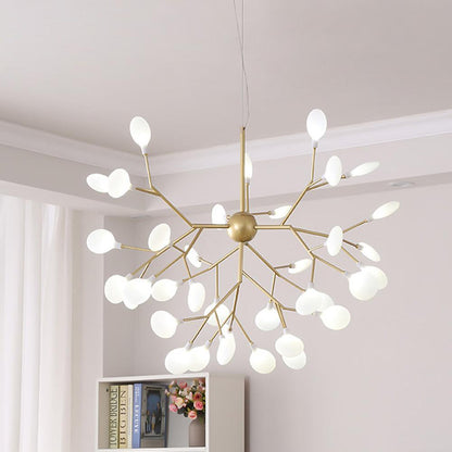 36-Light Gold Cluster Chandelier