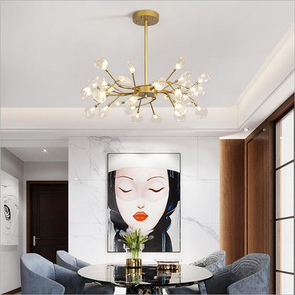 Firefly Sputnik LED Chandelier Iron Acrylic G4 3000K/4000K/6000K 4 Configurations Indoor