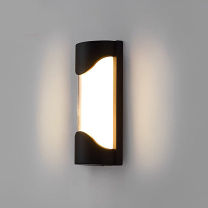 Modern LED Outdoor Wall Sconce Die-Cast Aluminum PC Shade IP55 3000K 2 Styles 2 Sizes Black