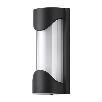 Modern LED Outdoor Wall Sconce Die-Cast Aluminum PC Shade IP55 3000K 2 Styles 2 Sizes Black