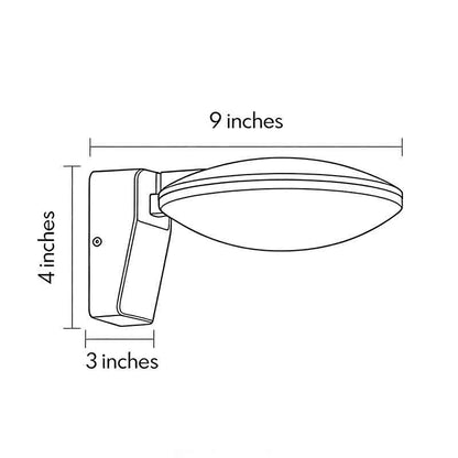 Modern Minimalist Circular Outdoor Wall Sconce Solar or Hardwired LED 3000K