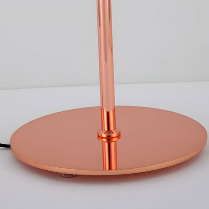 Glass Dome Mushroom Table Lamp Chrome Ring Accent 28W 2500lm CRI90 LED Rose Gold or Black