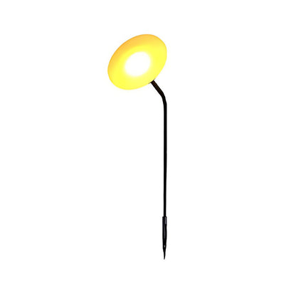 Glowing Mushroom Garden Stake Light Solar or Hardwired Stainless Steel Acrylic 1W 3000K IP65 33.5'' Garden Lawn Park Villa