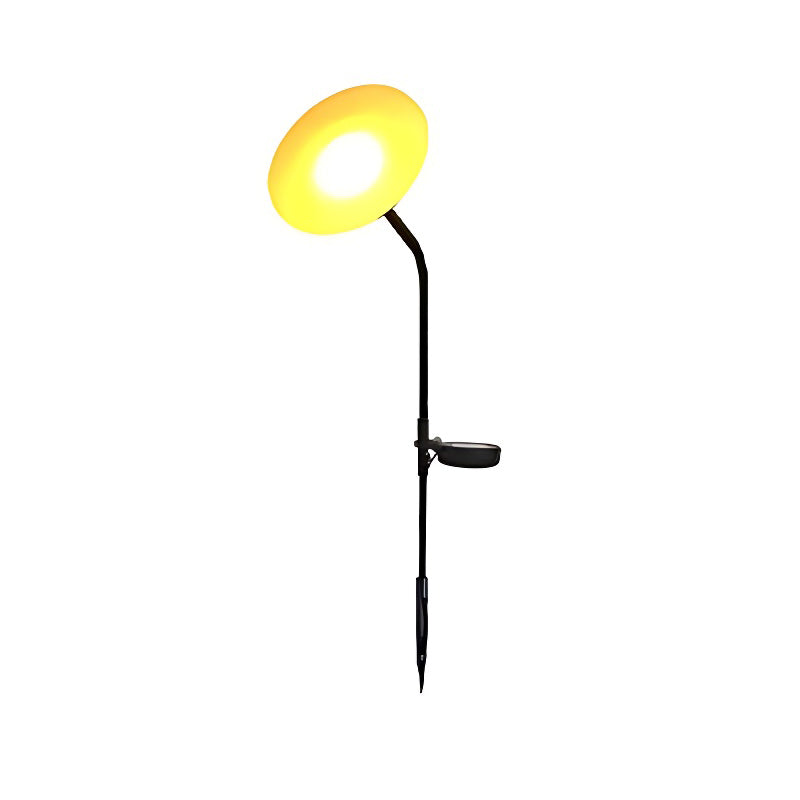 Glowing Mushroom Garden Stake Light Solar or Hardwired Stainless Steel Acrylic 1W 3000K IP65 33.5'' Garden Lawn Park Villa