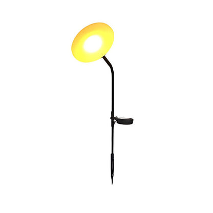 Glowing Mushroom Garden Stake Light Solar or Hardwired Stainless Steel Acrylic 1W 3000K IP65 33.5'' Garden Lawn Park Villa