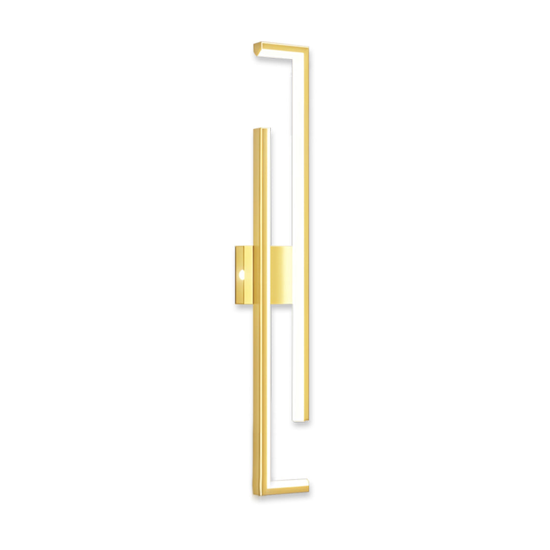 Linear LED Wall Sconce Bar Modern Minimalist Iron 3CCT Hardwired Black Gold