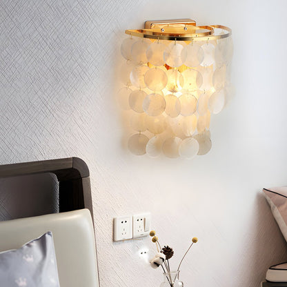 Capiz Shell Wall Sconce – Modern Coastal LED Wall Light
