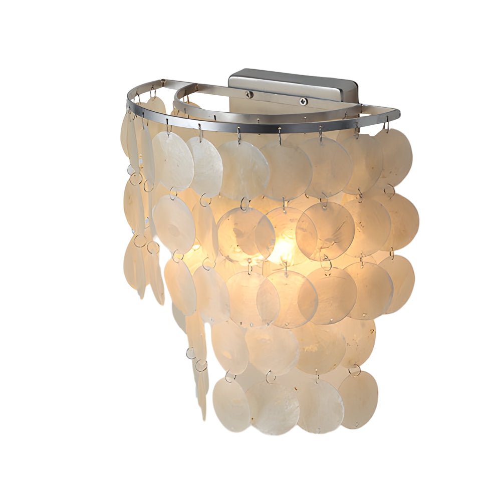 Capiz Shell Wall Sconce – Modern Coastal LED Wall Light