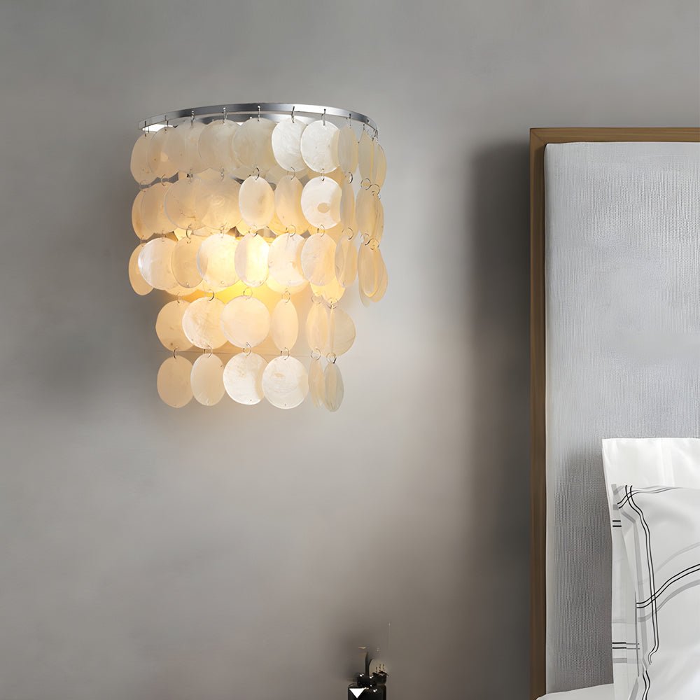 Capiz Shell Wall Sconce – Modern Coastal LED Wall Light