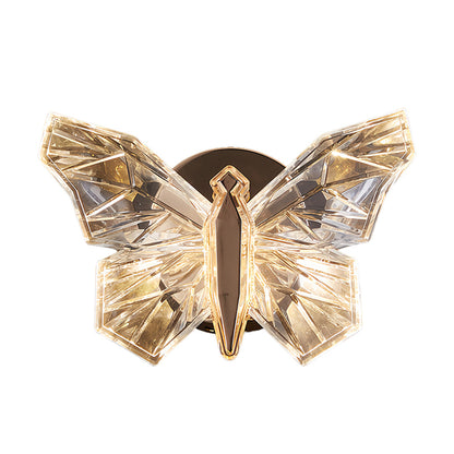 Butterfly LED Wall Sconce – Modern Decorative Crystal Accent Light