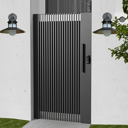 Black Gooseneck Outdoor Wall Light Iron Glass Shade E27 LED IP54 85-265V