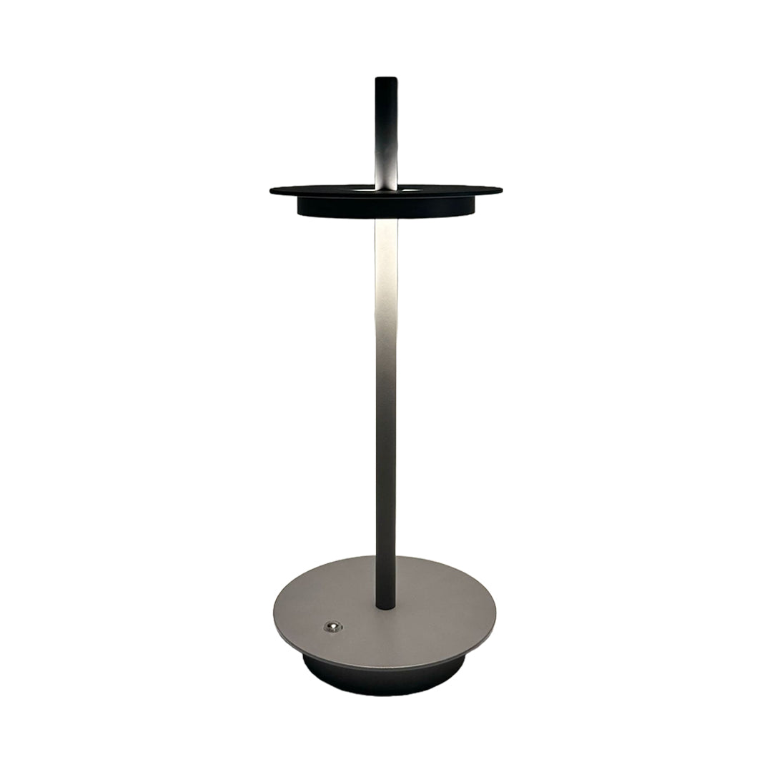 Modern Rechargeable LED Table Lamp Cordless Dimmable Buffet Portable Touch Remote Brown Black Gray Bronze 13.39 Inch