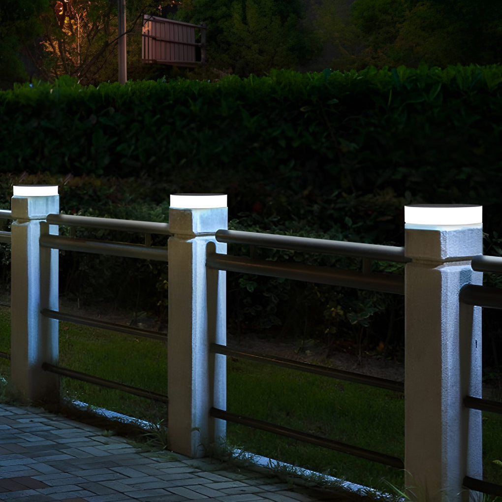 Solar LED In-Ground Disc Light IP54 PC 3000K/6000K Round Square White Outdoor Pathway