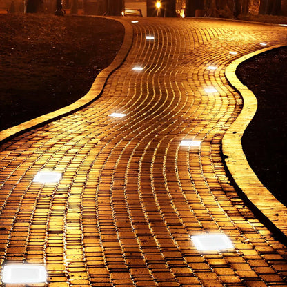 Solar Ice Cube Lights Outdoor LED IP65 Imitation Crystal Glass Step Deck Path Garden Warm White White Blue Green 4 Pack