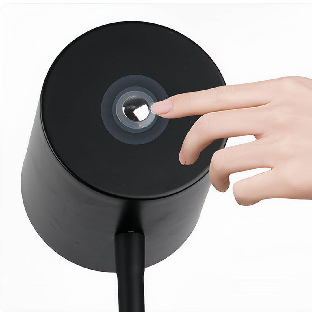 Floor Lamp LED Adjustable 360° Gooseneck Touch Dimmable USB Plug-in or Rechargeable Battery Black White Nordic Bedroom 62 Inch