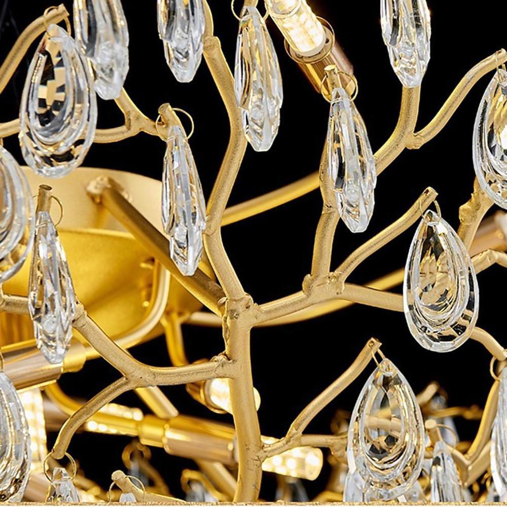 Firefly Sputnik Chandelier Aluminum Crystal G9 LED 3-Step Dimming Modern