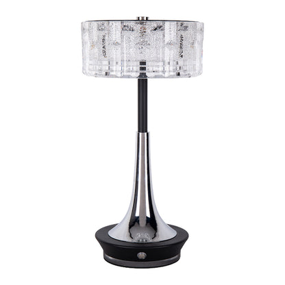 Modern Rechargeable LED Table Lamp Cordless Mushroom Touch Dimmable Bedside Nightstand Gold Chrome Black White 11.42 Inch