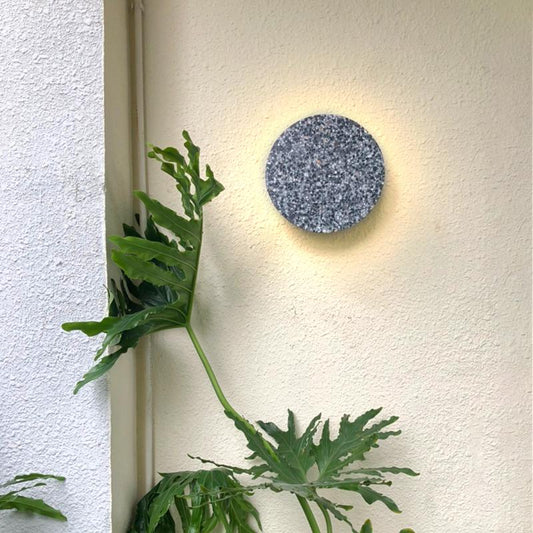 Terrazzo PMMA Circular LED Outdoor Wall Sconce IP54 Minimalist