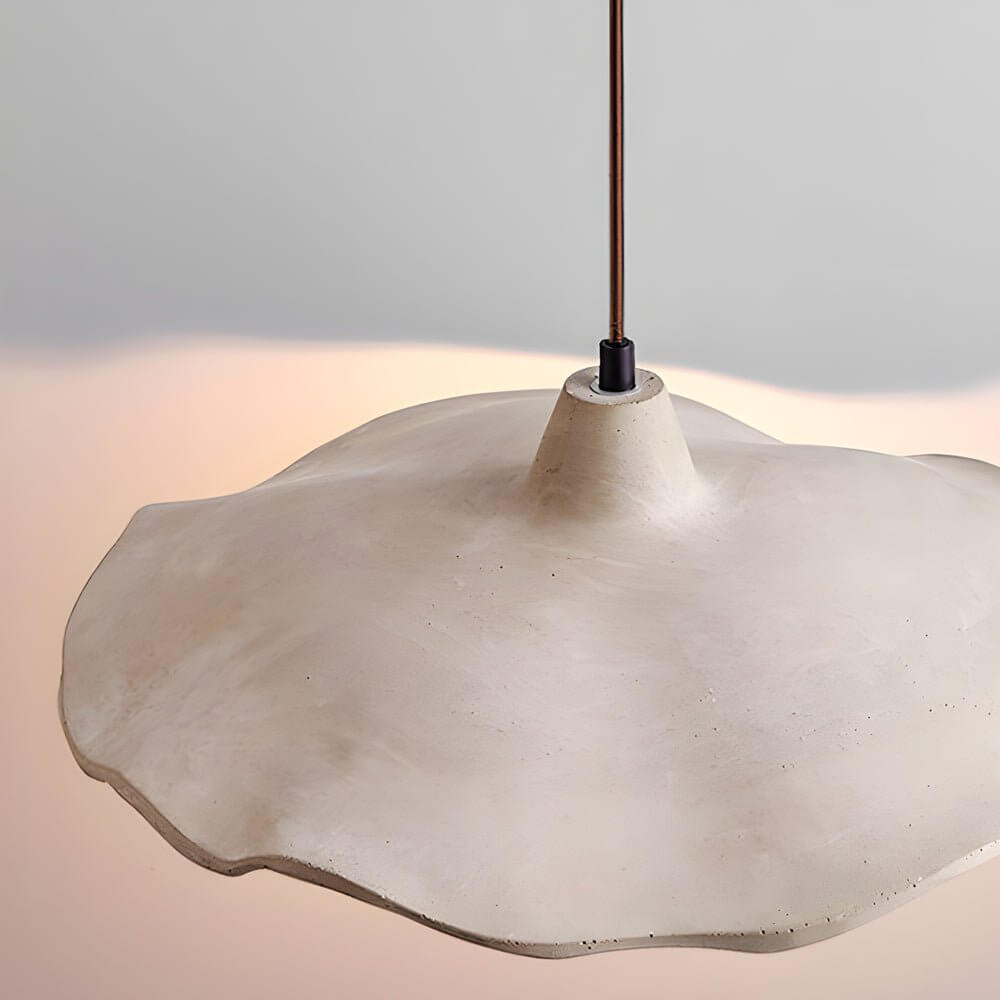 Japanese Wabi-Sabi Cement Wavy Pendant Light