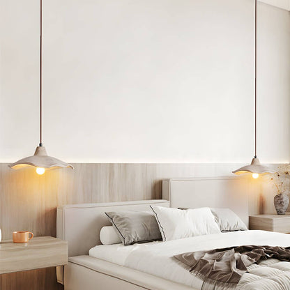 Japanese Wabi-Sabi Cement Wavy Pendant Light