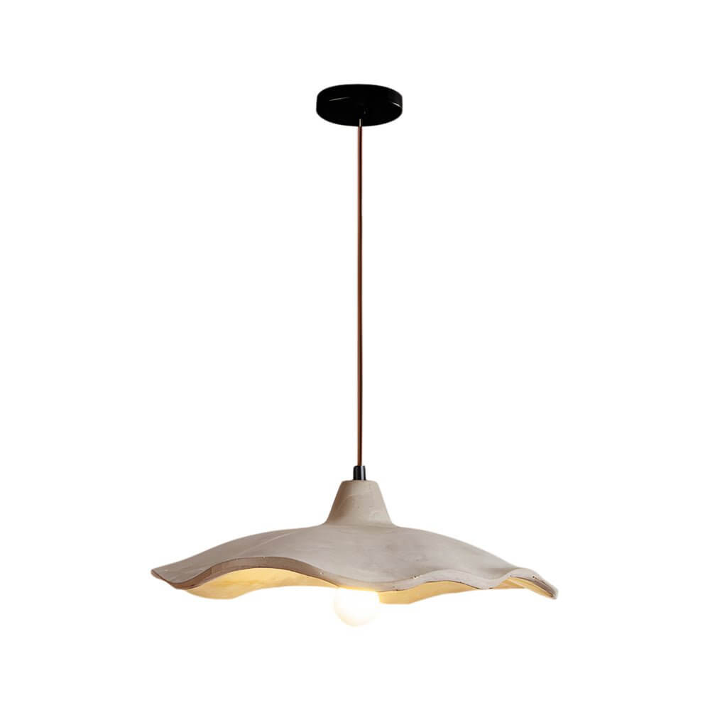 Japanese Wabi-Sabi Cement Wavy Pendant Light