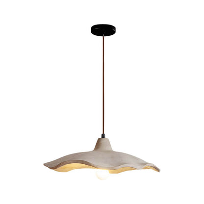 Japanese Wabi-Sabi Cement Wavy Pendant Light