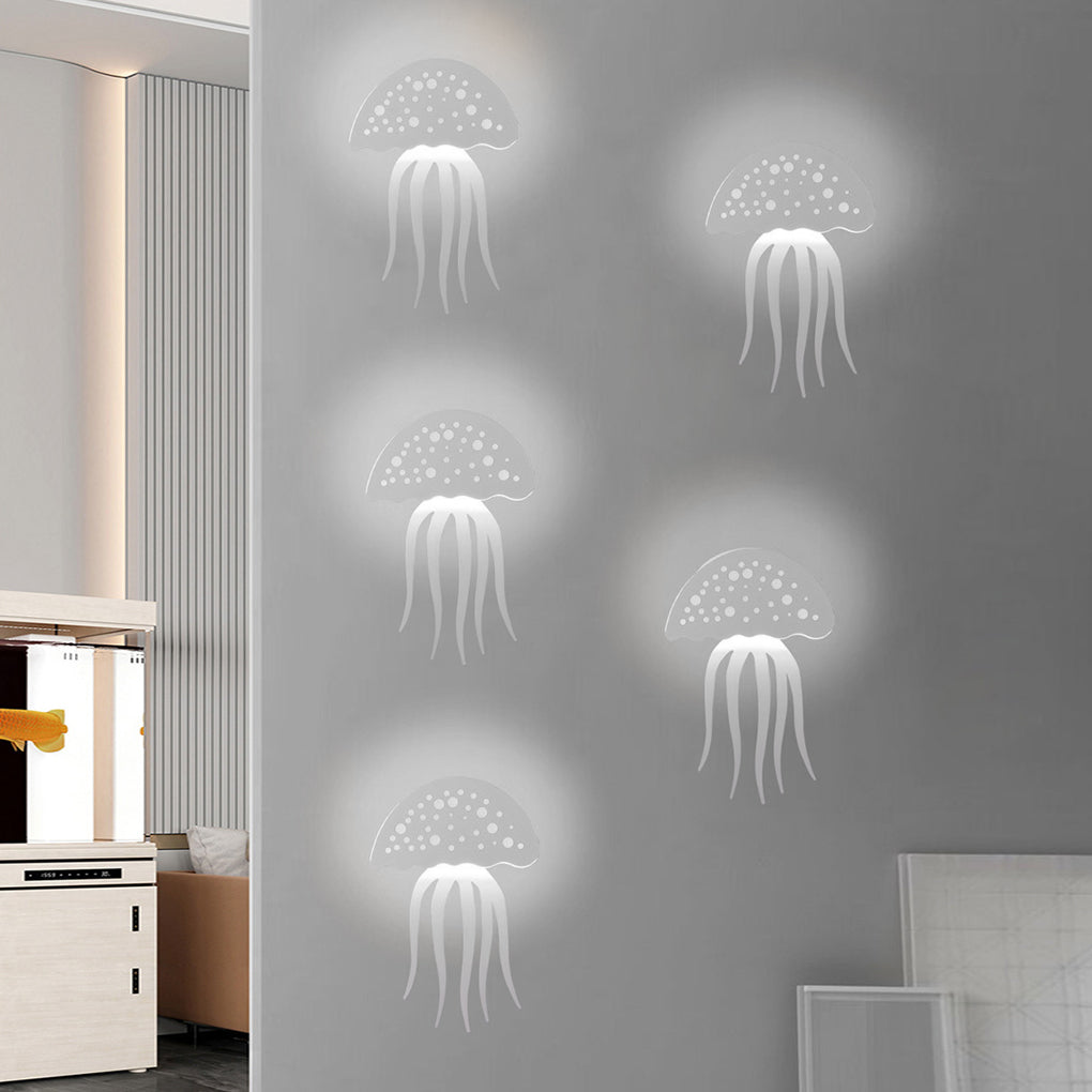 Jellyfish LED Wall Sconce Metal Acrylic 10W 3000K/6000K Modern Decorative Ambient Indoor