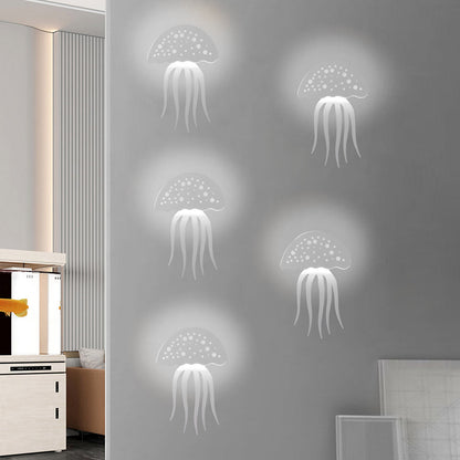 Jellyfish LED Wall Sconce Metal Acrylic 10W 3000K/6000K Modern Decorative Ambient Indoor