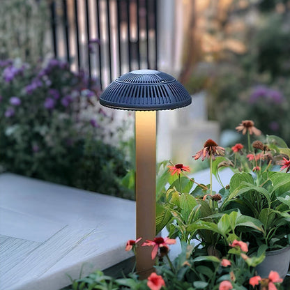 Modern Mushroom LED Outdoor Wall Sconce Aluminum PMMA IP65 9W 2CCT Gray Garden Courtyard Villa