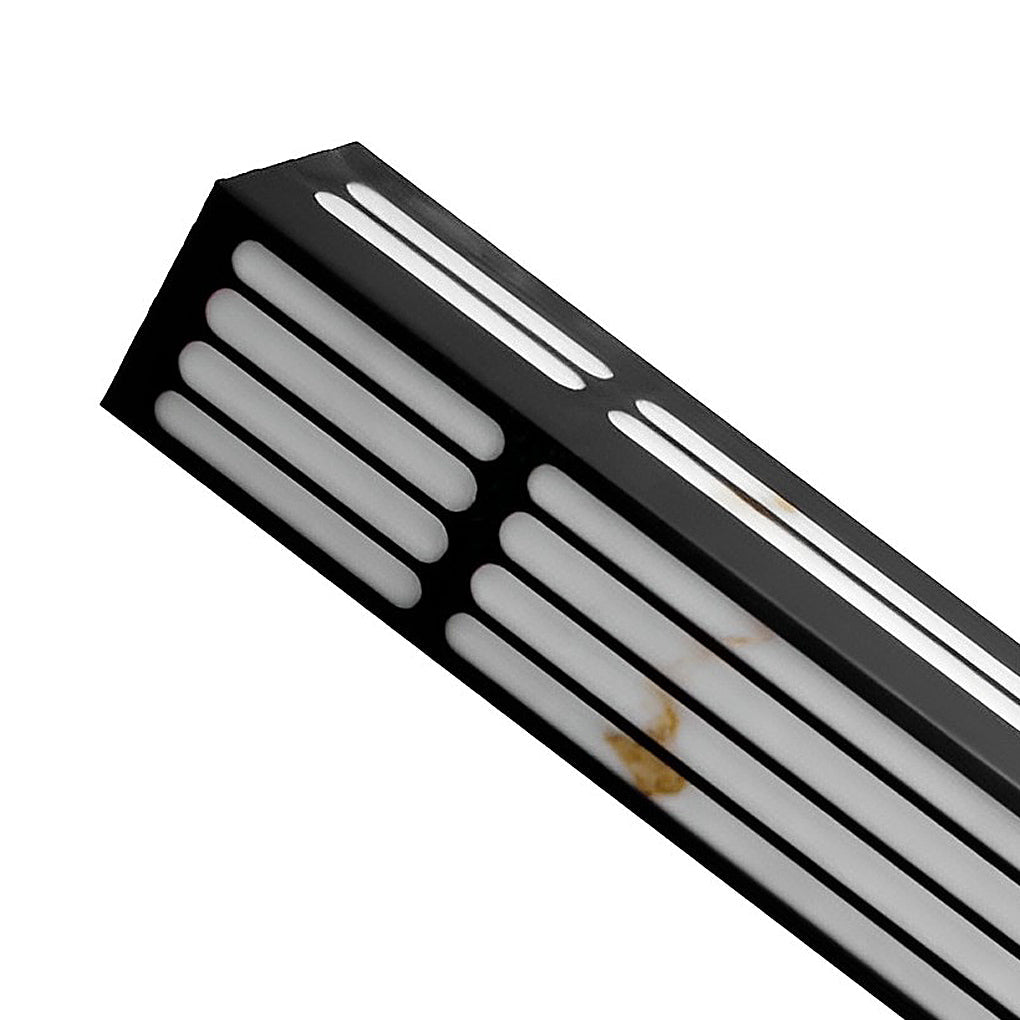 Modern Stainless Steel Marble Shade Outdoor Wall Sconce Black White IP65 CRI80 4 Heights 3000K Garden Villa