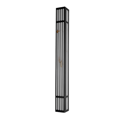 Modern Stainless Steel Marble Shade Outdoor Wall Sconce Black White IP65 CRI80 4 Heights 3000K Garden Villa